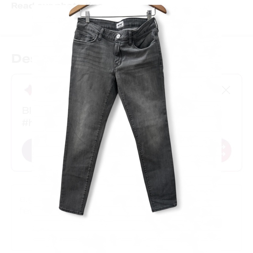 Women's Hudson Light Gray Low Rise Skinny Ankle Jeans - 28